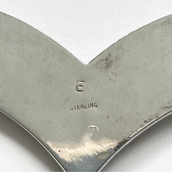 Vintage Signed Zuni Turquoise Mother Pearl Coral Inlay Sterling Silver Necklace - Picture 15 of 15